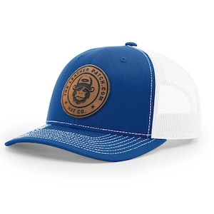 Custom Logo hat, Bulk Custom leather Patch Hat, Bulk hats, Leather patch hat, logo hats, business merch, Gift, Holiday, Christmas, Birthday