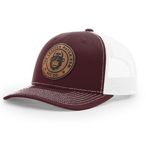Custom Logo hat, Bulk Custom leather Patch Hat, Bulk hats, Leather patch hat, logo hats, business merch, Gift, Holiday, Christmas, Birthday