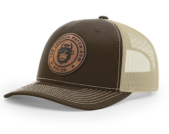 Custom Logo hat, Bulk Custom leather Patch Hat, Bulk hats, Leather patch hat, logo hats, business merch, Gift, Holiday, Christmas, Birthday