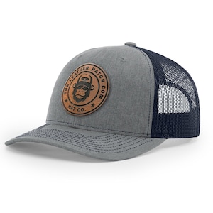 Custom Logo hat, Bulk Custom leather Patch Hat, Bulk hats, Leather patch hat, logo hats, business merch, Gift, Holiday, Christmas, Birthday