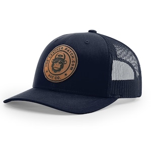 Custom Logo hat, Bulk Custom leather Patch Hat, Bulk hats, Leather patch hat, logo hats, business merch, Gift, Holiday, Christmas, Birthday