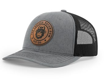 Custom Logo hat, Bulk Custom leather Patch Hat, Bulk hats, Leather patch hat, logo hats, business merch, Gift, Holiday, Christmas, Birthday