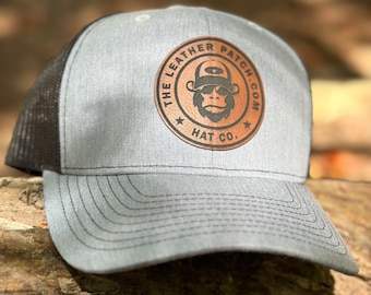 Custom Logo hat, Bulk Custom leather Patch Hat, Bulk hats, Leather patch hat, logo hats, business merch, Gift, Holiday, Christmas, Birthday