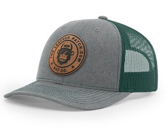 Custom Logo hat, Bulk Custom leather Patch Hat, Bulk hats, Leather patch hat, logo hats, business merch, Gift, Holiday, Christmas, Birthday