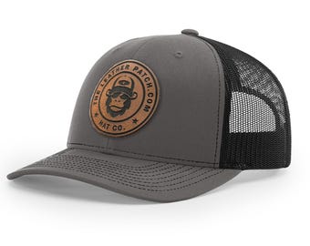 Custom Logo hat, Bulk Custom leather Patch Hat, Bulk hats, Leather patch hat, logo hats, business merch, Gift, Holiday, Christmas, Birthday