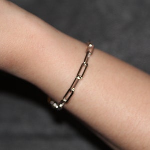 Sterling Silver Chain Bracelet . Chain Bracelet / Silver Chain Jewelry