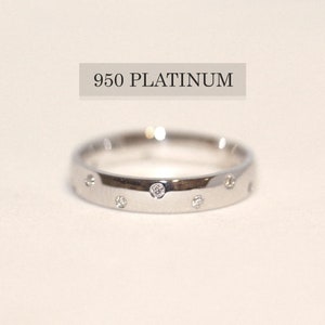 Diamond Wedding Band / Bold Wedding Band / Platinum Wedding Band