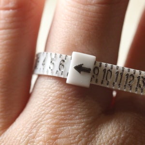 Printable Diamond Ring Sizer Ring Size Finder Ring Size Measure