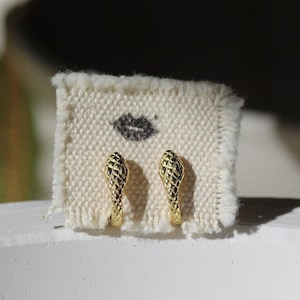 Silver Snake Earring / Stud Earrings