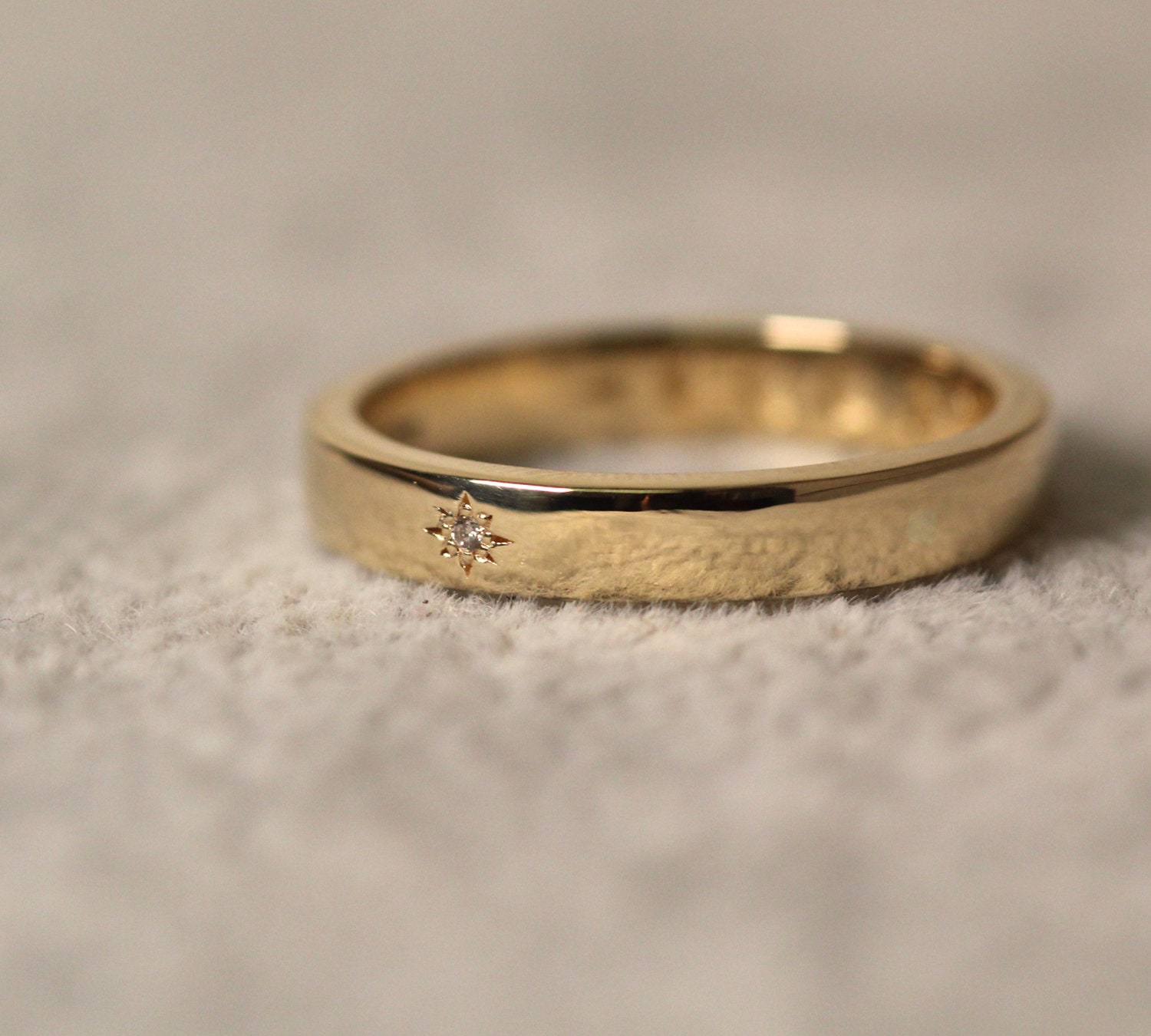 Moon Ring, Diamond Eternity Band White Gold - 14k Diamond Eternity Wedding Band / Diamond Ring Gold for women