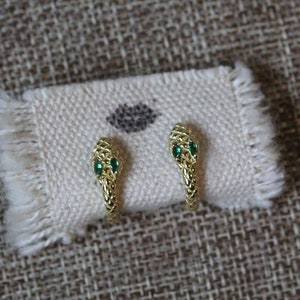 Silver Snake Earring / Stud Earrings