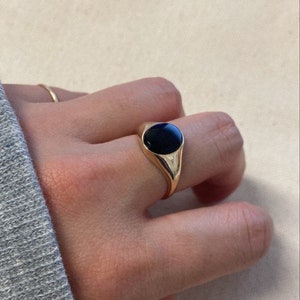 Black Onyx Ring, 14k Solid Gold Ring for Men, Big Onyx Rings, 14k gold rings for men, Men gifts, Christmas Gifts