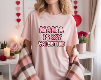 Patchwork Valentine PNG: Mama, Dad (Digital Download)