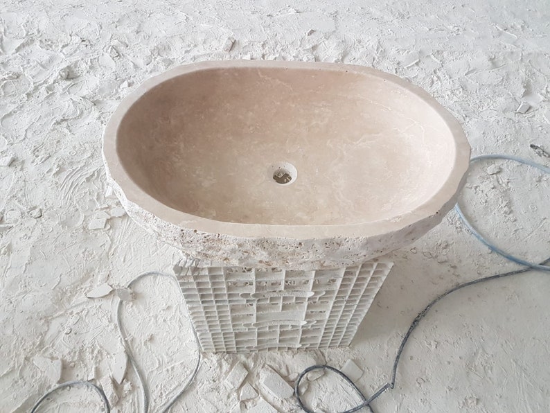 Big Square Marble Sink Bathroom Sink Wall Mount Marble Sink Etsy