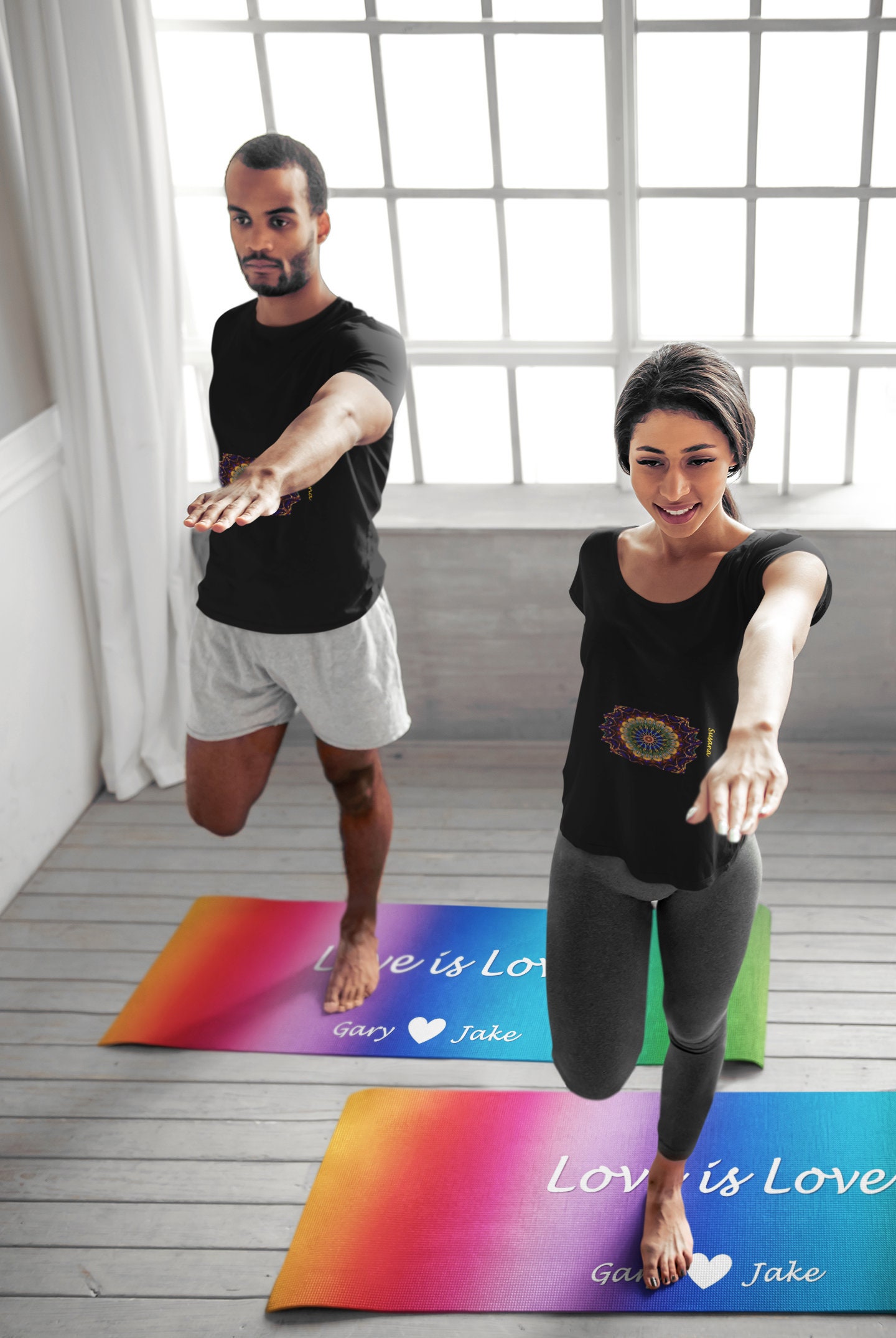 Personalized Proud Love Mat, Great Love is Love Gift, Custom Gay Mat ...