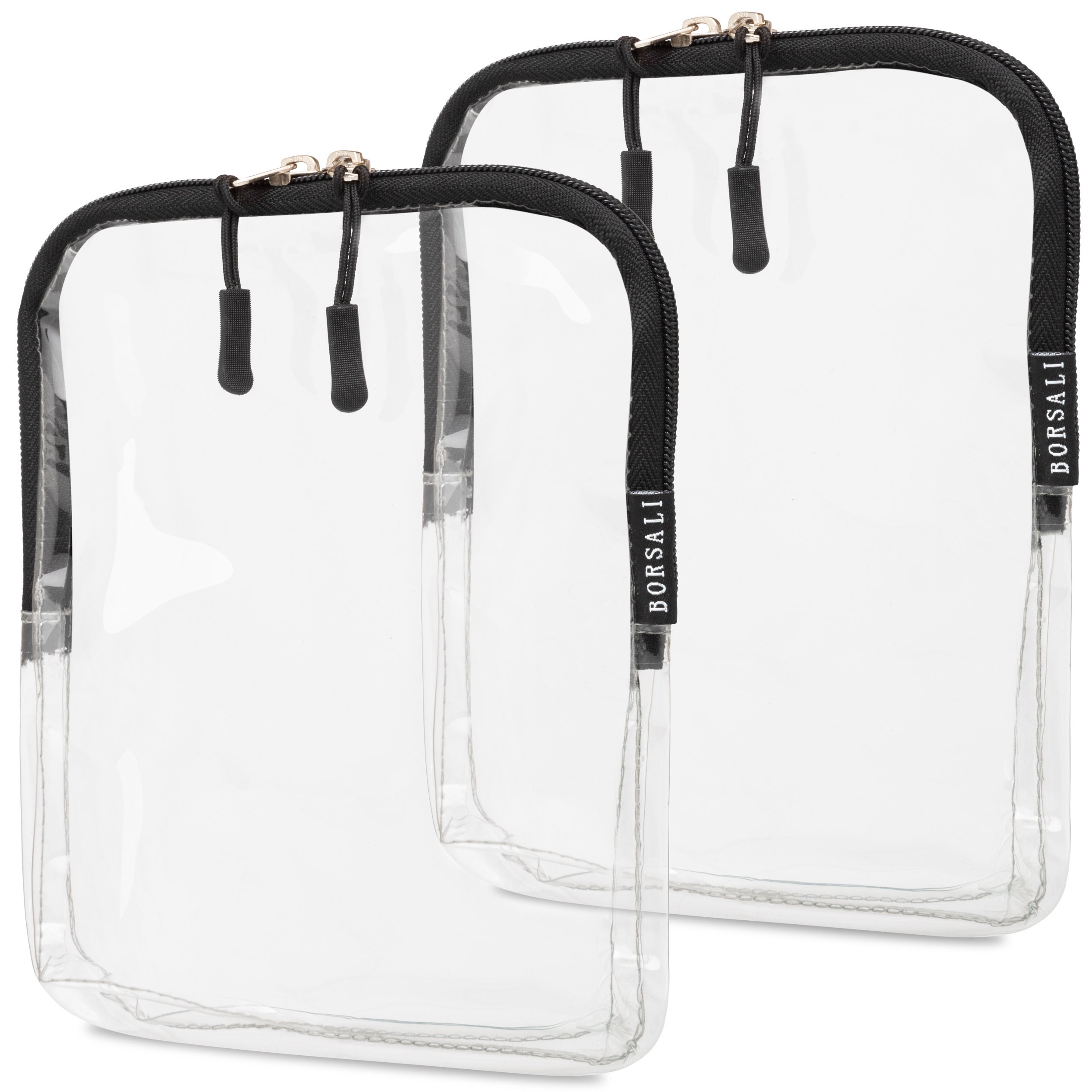 Clear Quart Size Bag for TSA Approved Toiletries, Crafts and Personal  Items. Re-useable, Zippered and Easy to Clean 