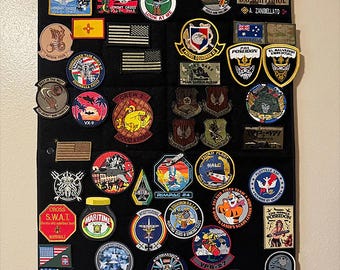 Tactical Patch Wall Panel | 2x3 Feet | Hook & Loop Display for Morale Patches