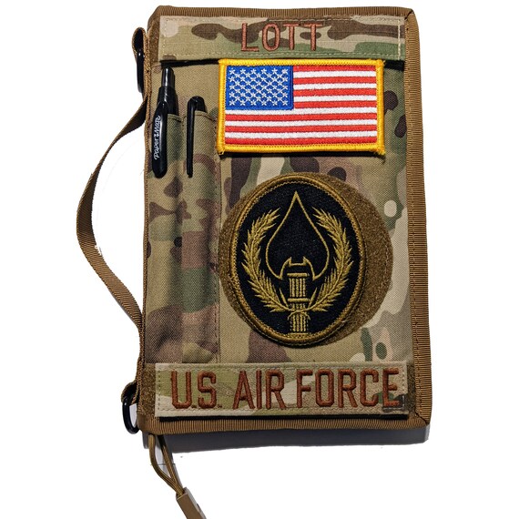 Tactical Book Cover | Military Notebook Cover | Field & Green Book Sleeve | Army, Air Force Accessory