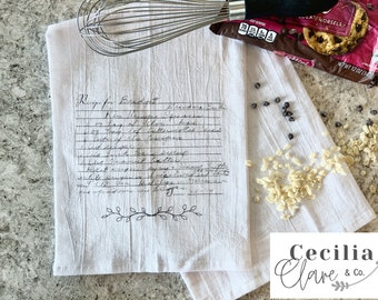 Personalized Family Recipe Tea Towel