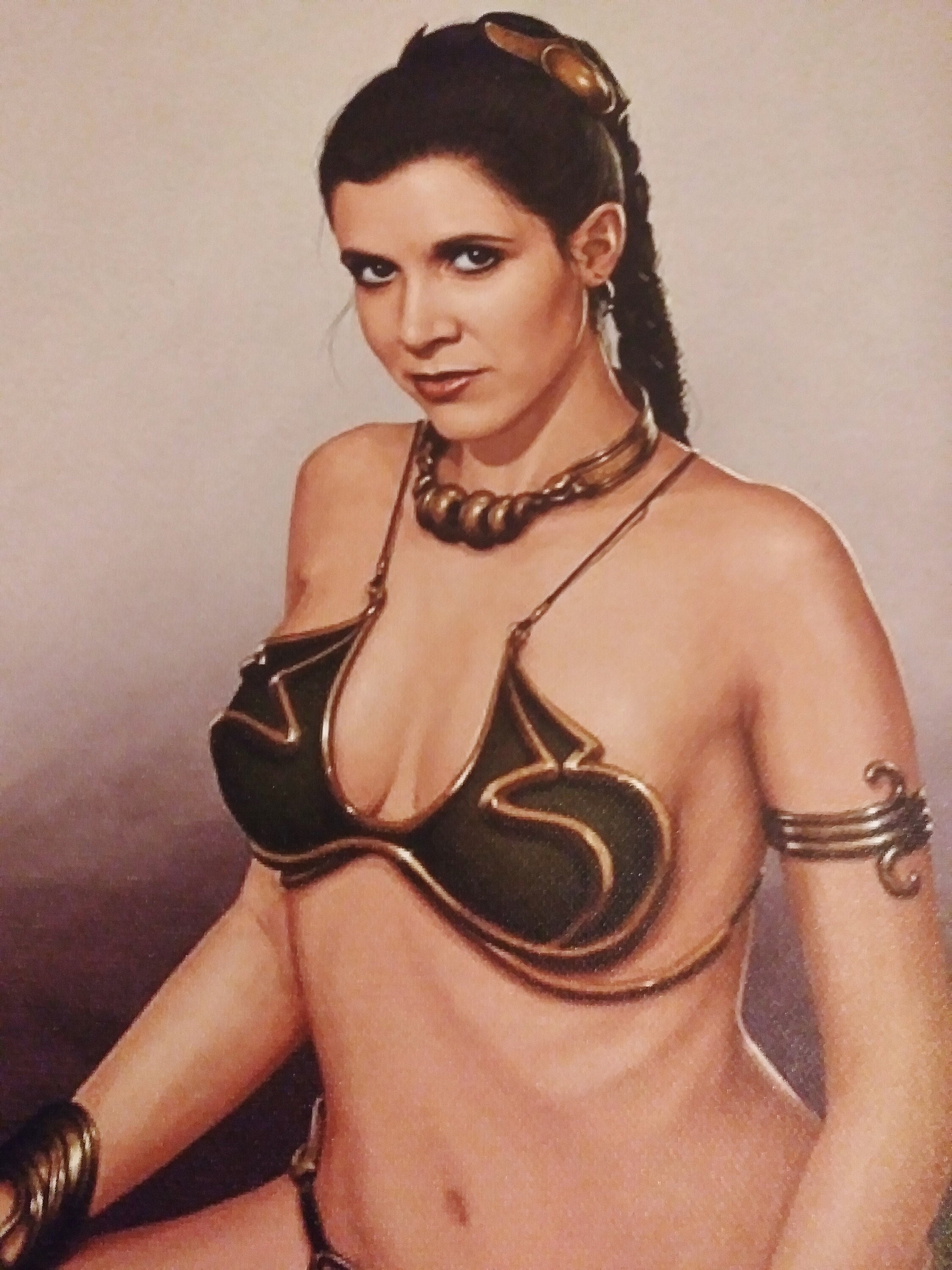 Princess Leia Slave Bikini CANVAS Art Print 11x17 HOT Star Wars, Carrie