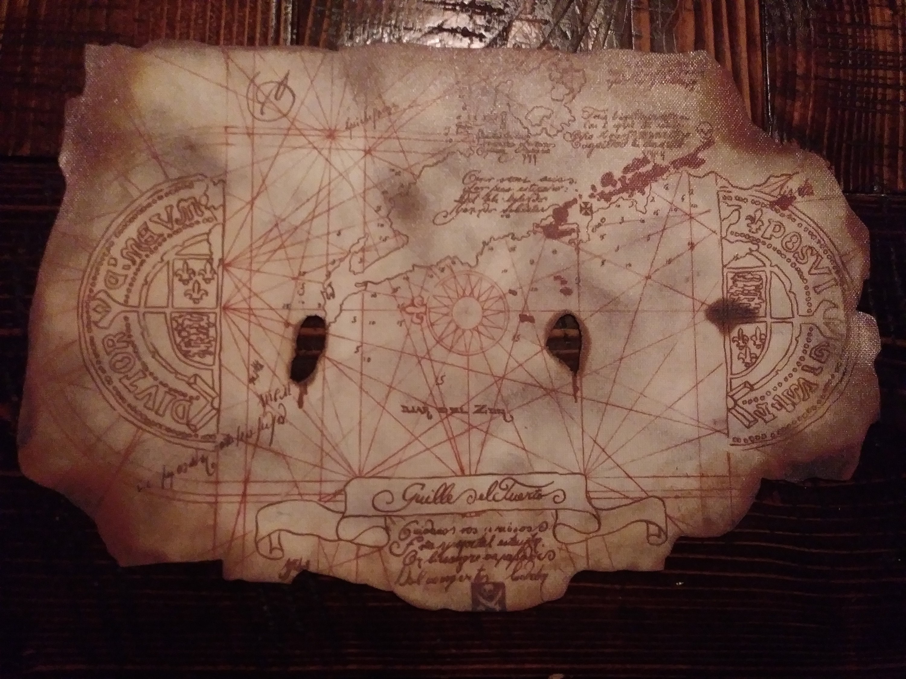 The Goonies REAL CANVAS Map! Gloss Finished Giclee Art Print