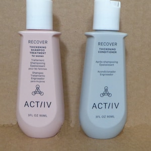 ACTIIV Women Recover Duo Travel Kit Thickening Shampoo, 2.7 oz (80ML) , Conditioner 3oz (90 ml) THICKER HAIR