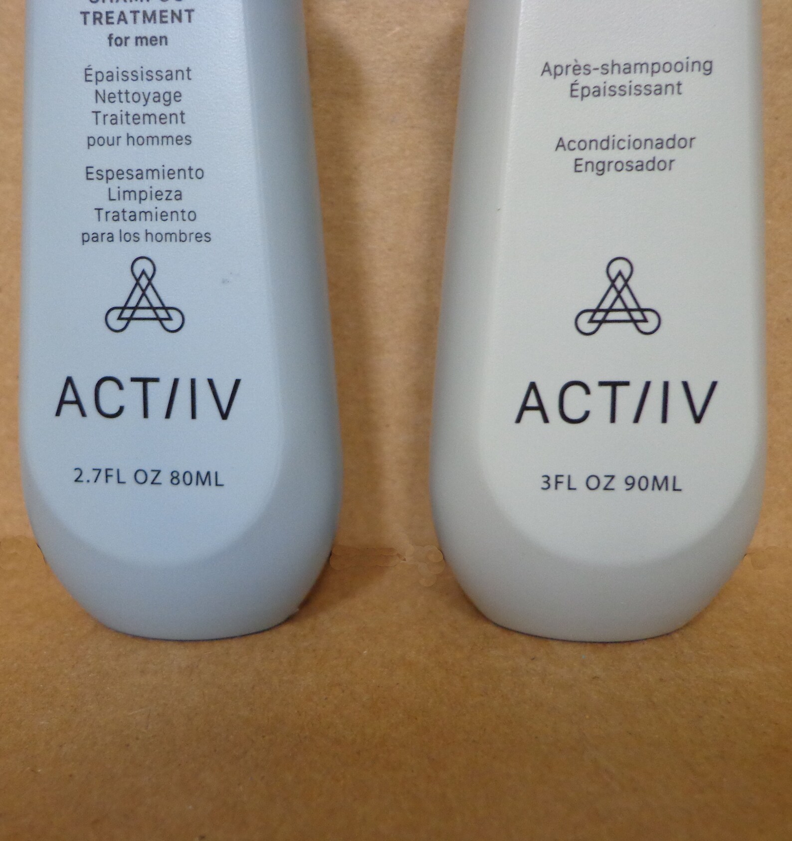 ACTIIV Men Recover Duo Travel Kit Thickening Shampoo 2.7oz, Conditioner