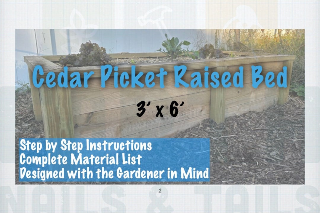 3 X 6 DIY Raised Garden Bed Plans Build an Affordable, Durable