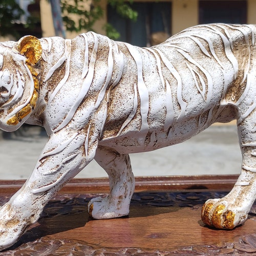 King of Beasts Feng Shui Tiger Table Accent / Polyresin / Etsy