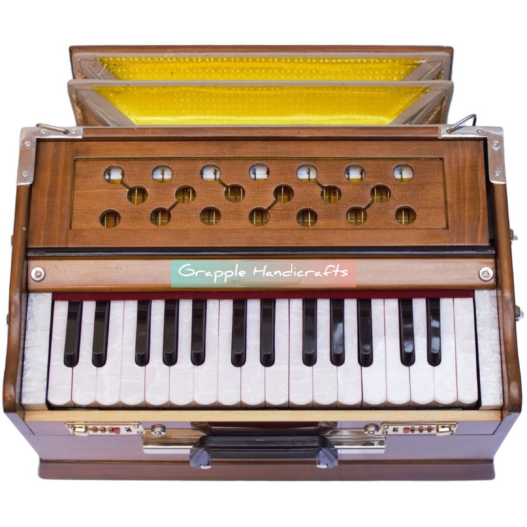 Portable Harmonium Professional Small Harmonium 2 1/4 Octaves Saptak 3