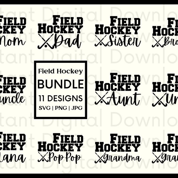 Field Hockey Bundle | Field Hockey SVG | Field Hockey Mom SVG | Field Hockey Shirt | Field Hockey Sweatshirt | Field Hockey Coach | Cut File