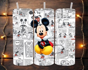 Disney Mickey Mouse Cartoon Sublimation Tumbler