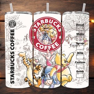Winnie the Pooh, Tigger, Piglet, Eeyore 20oz. Sublimated Tumbler