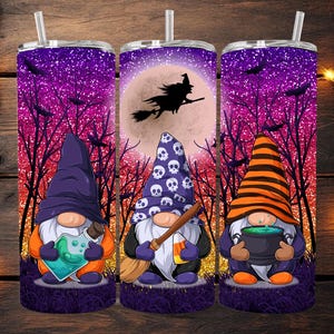Gnome Halloween Tumbler 20oz.
