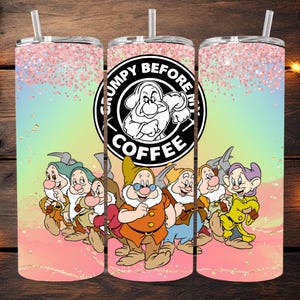 Grumpy Before Coffee 20oz. Sublimation Tumbler