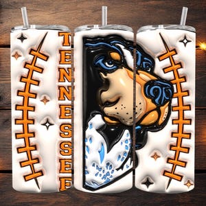 UT VOLS 20 oz. Tumbler, Tennessee Football, New Dual Lids