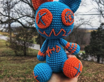 Zombie Cat Medium Creepy Cute Amigurumi Crochet Plushie