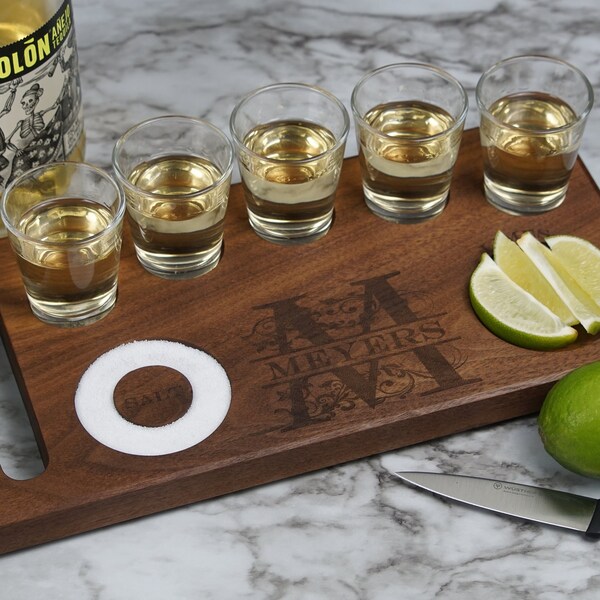Glass Tequila Flight Board Etsy