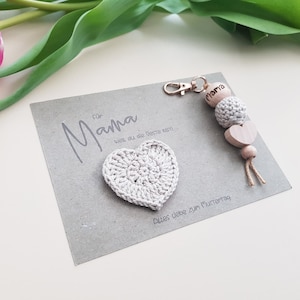 Karte zum Muttertag mit Anhänger | weltbeste Mama | Muttertag Karte vintage | Muttertag Geschenk | Geschenk für Mama | Schlüsselanhänger