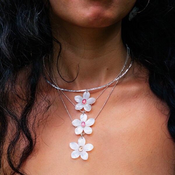Frangipani Necklace Etsy