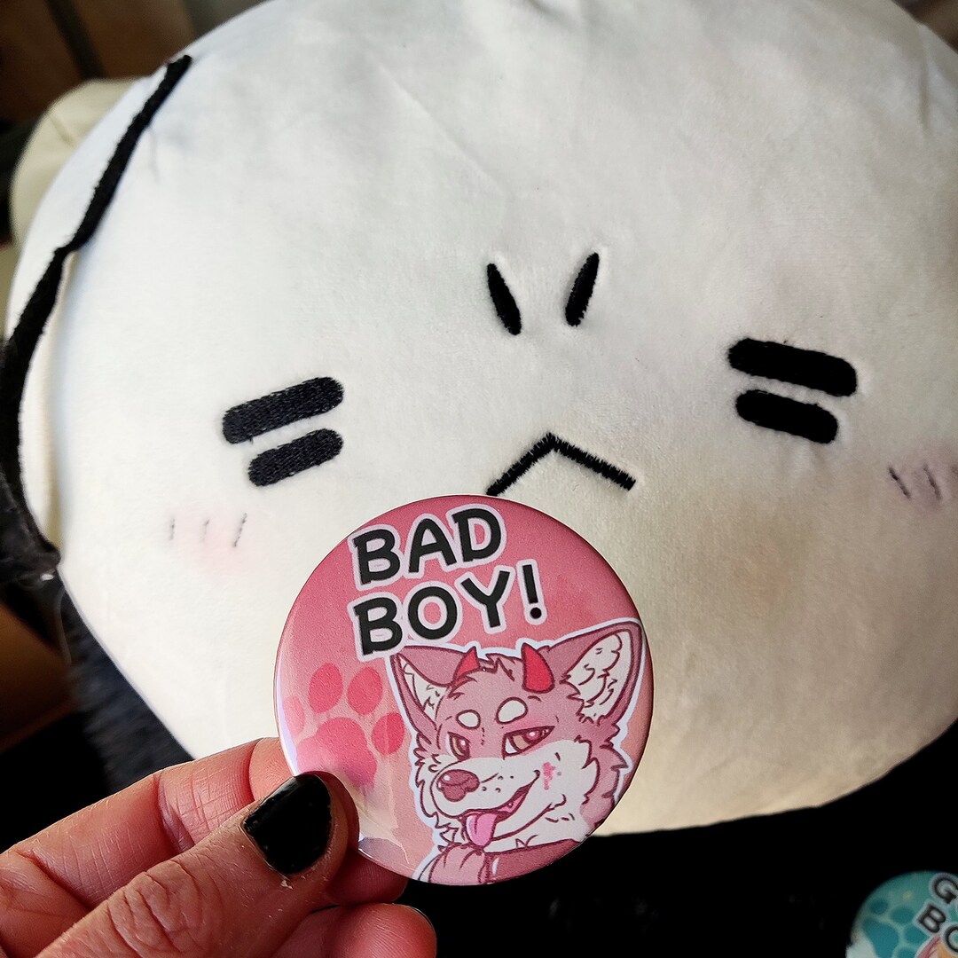Bad / Good Boy / Girl Button | Buttons | Fluff | UWU | Wolf / Dog ...