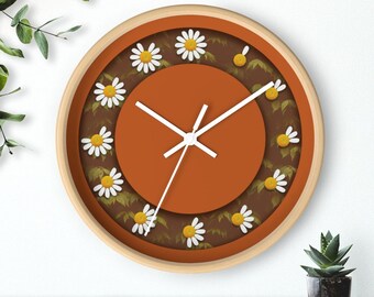 Home Bedroom Office Daisy Floral Clock Innovative Silent Non-Ticking Decorative Clock for Living Room senya Stylish Modern Wall Clock Home Bedroom Office Daisy Floral Clock Innovative Silent Non-Ticking Decorative Clock for Living Room senya Stylish Modern Wall Clock