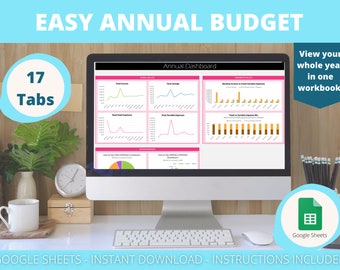 Simple 12 Month Budget Spreadsheet | Google Sheets Budget