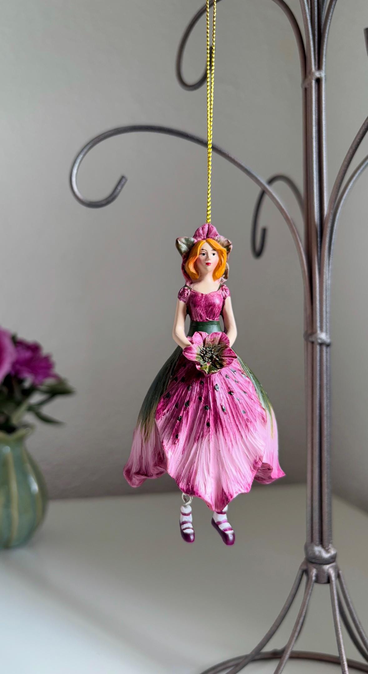 Wunderschöne Blumenmädchen, Fee, Elfe ... zum Aufhängen an Fenster, Türen, Äste uvm