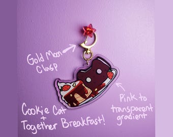 Steven Universe Cookie Cat Together Breakfast Keychain Ice Cream Sandwich Single