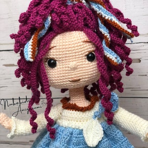 Amigurumi pattern doll pina  pdf English crochet doll