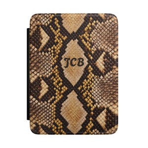 Personalized Snake Skin Pattern Kindle Case | Monogram E-Reader Cover