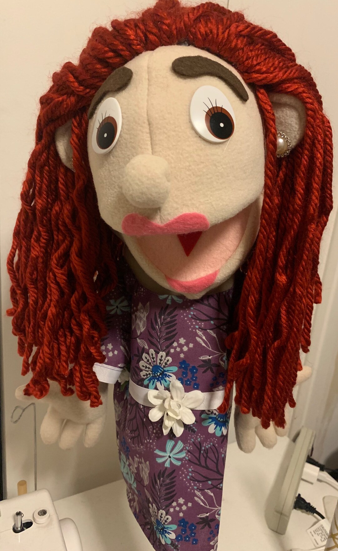 Girl Hand Puppet Etsy
