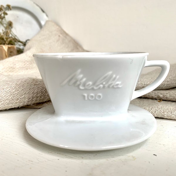 Vintage Melitta Filter 100 Porzellanfilter