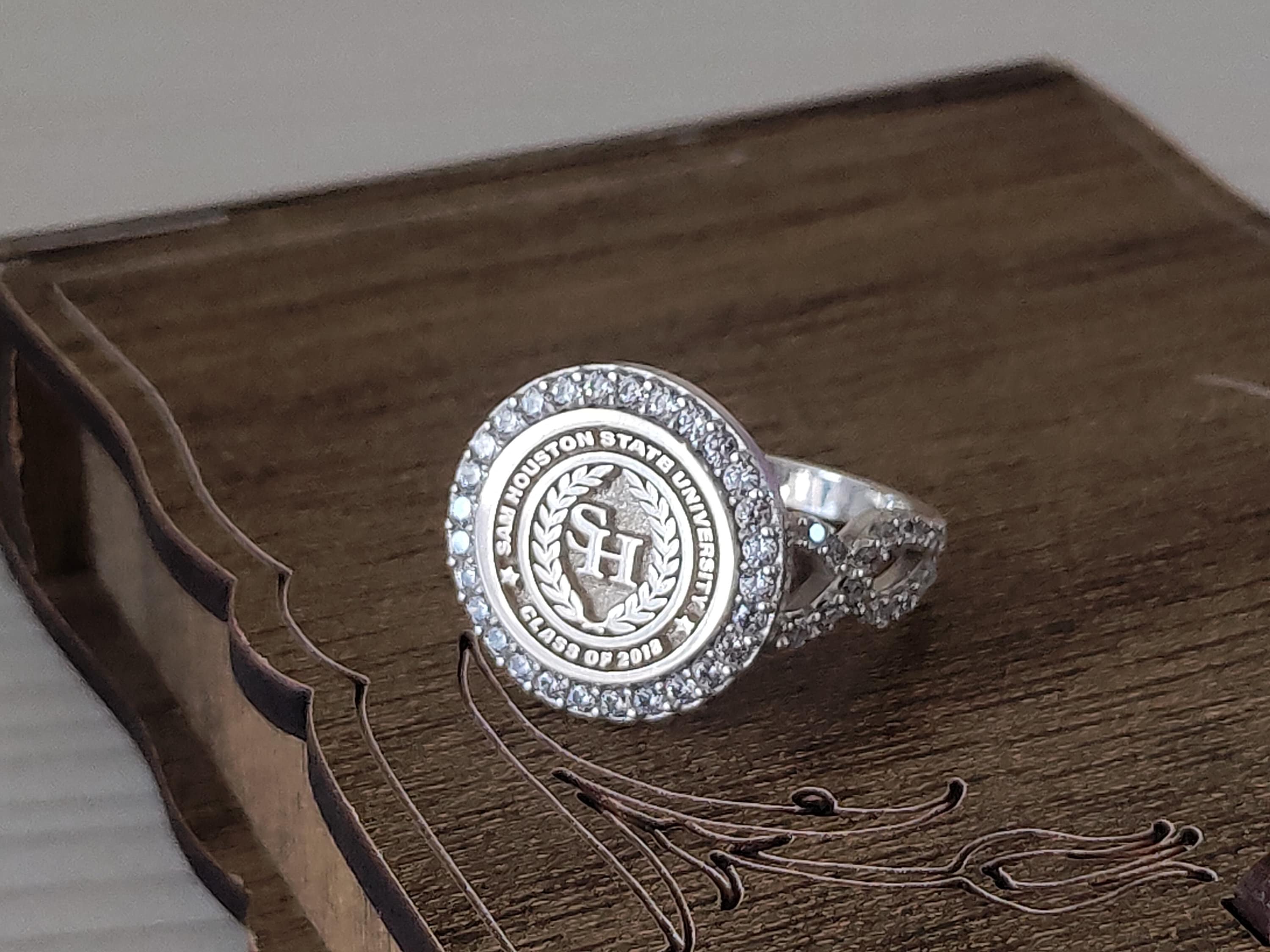Sam Houston State University Ring women Ring graduation Gift